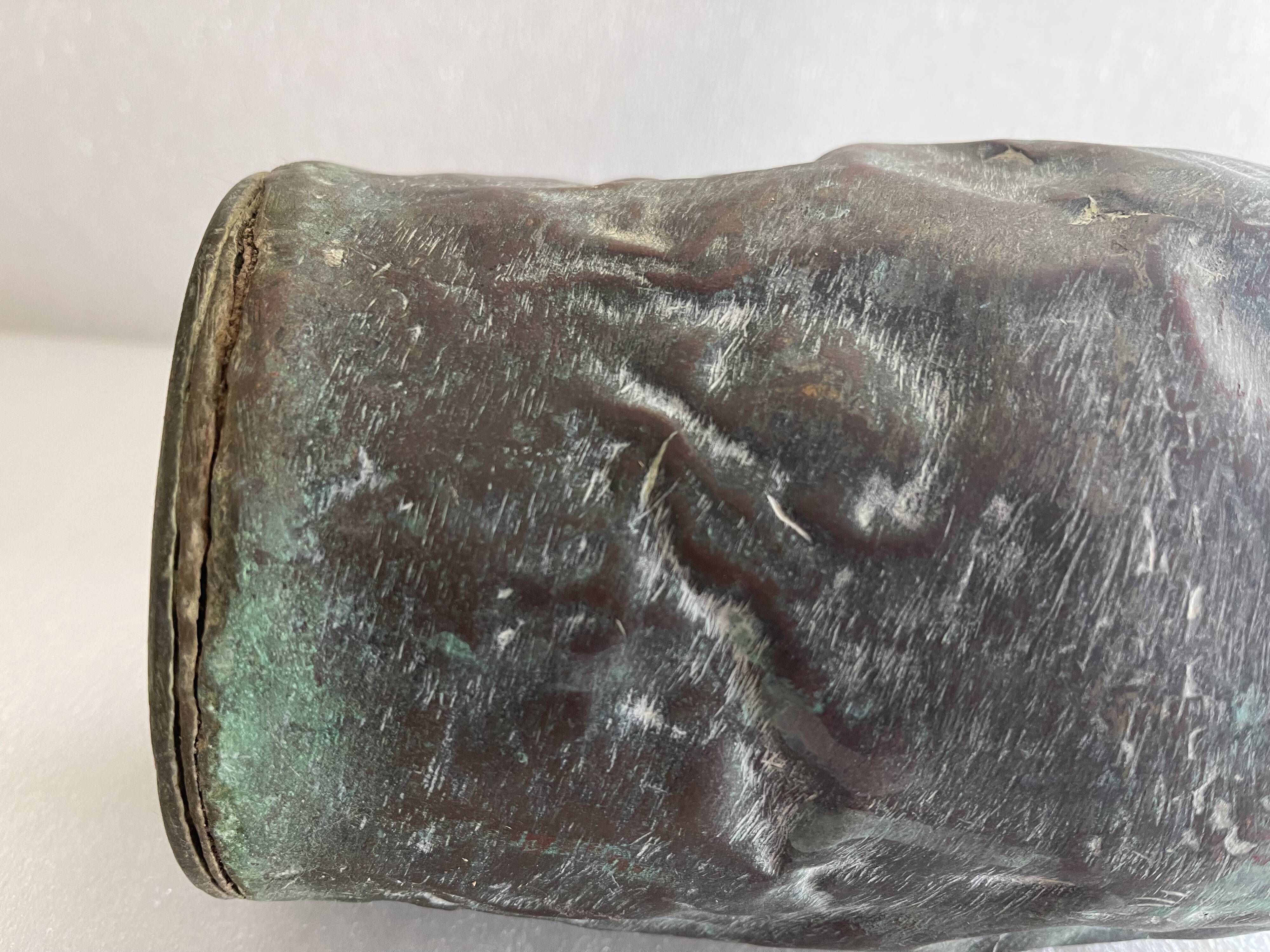 Tinned copper slave gargoulette XVII or XVIII slavery triangular trade