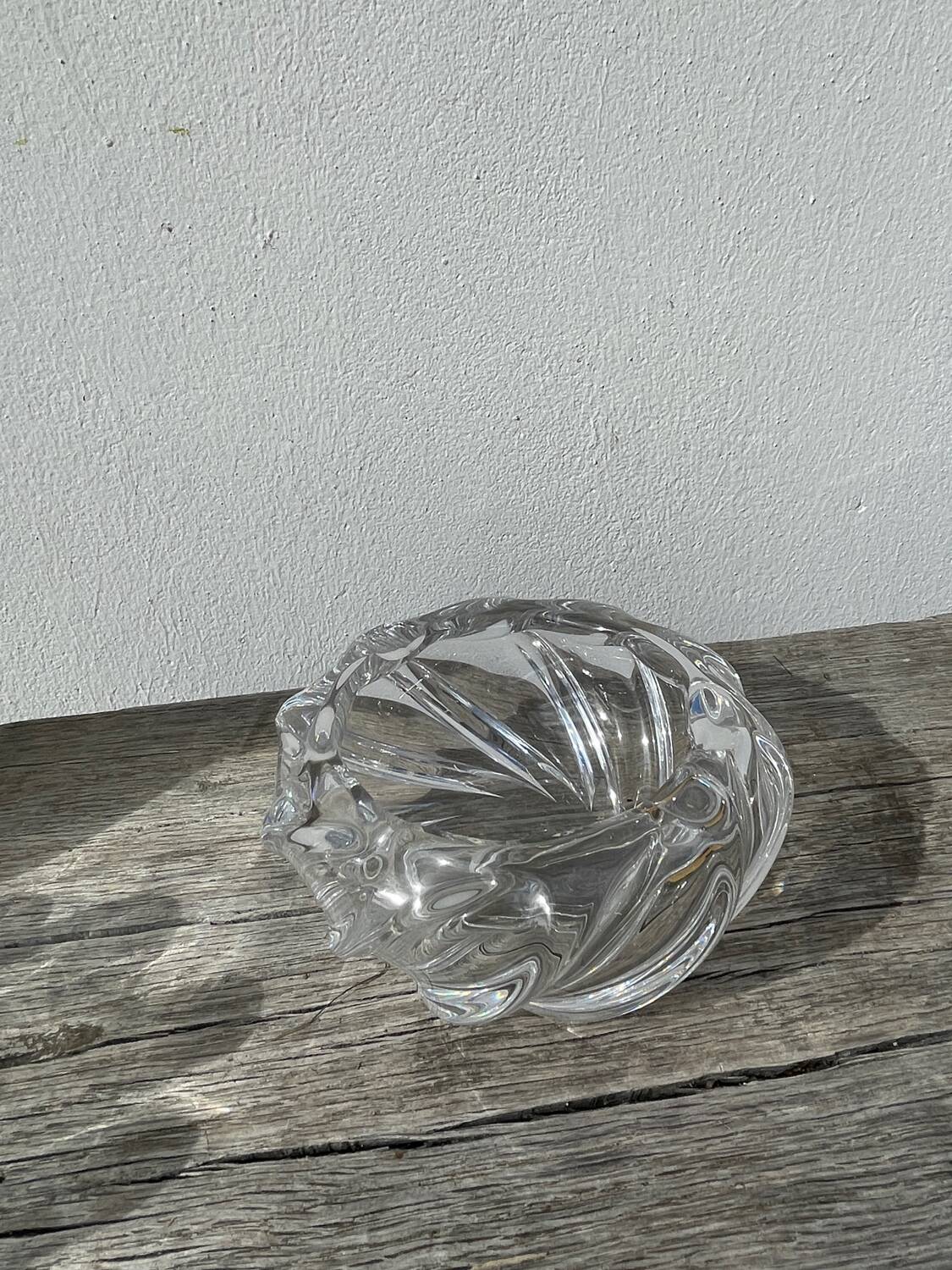 Val Saint Lambert crystal ashtray