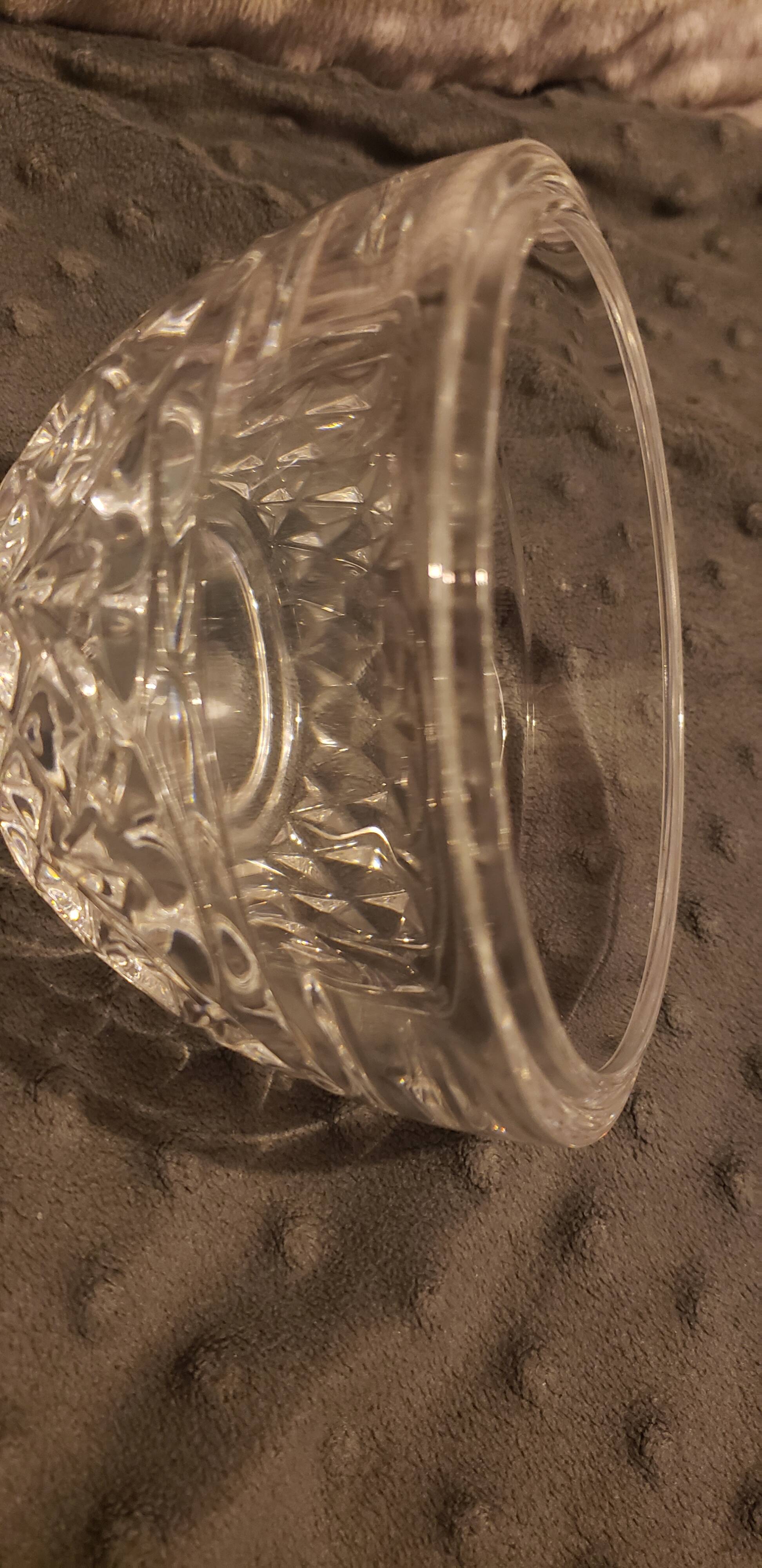 Crystal d'Arques candy dish egg