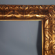 Large frame nineteenth century gilded stucco wood old gold 80x66 foliage 62x47.5 cm SB