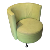 Pair of apple green armchairs