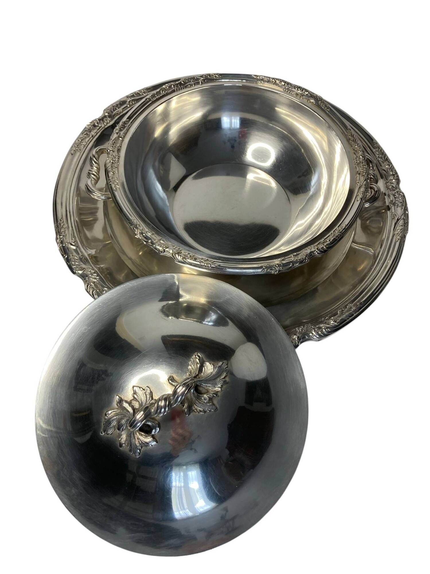 Boulenger, greengrocer and silver-plated metal display from the late 19th century.