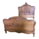 Walnut bed frame - Louis Philippe style