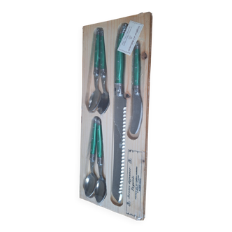 Service déjeuner Laguiole vintage