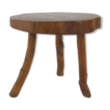 Tabouret bass table brutalist elm