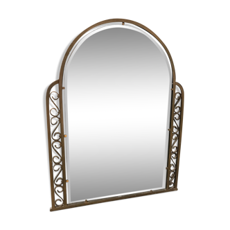 Miroir laiton art deco - 79x62cm