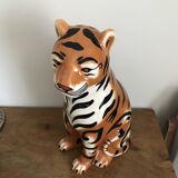 Glazed ceramic tiger 1970