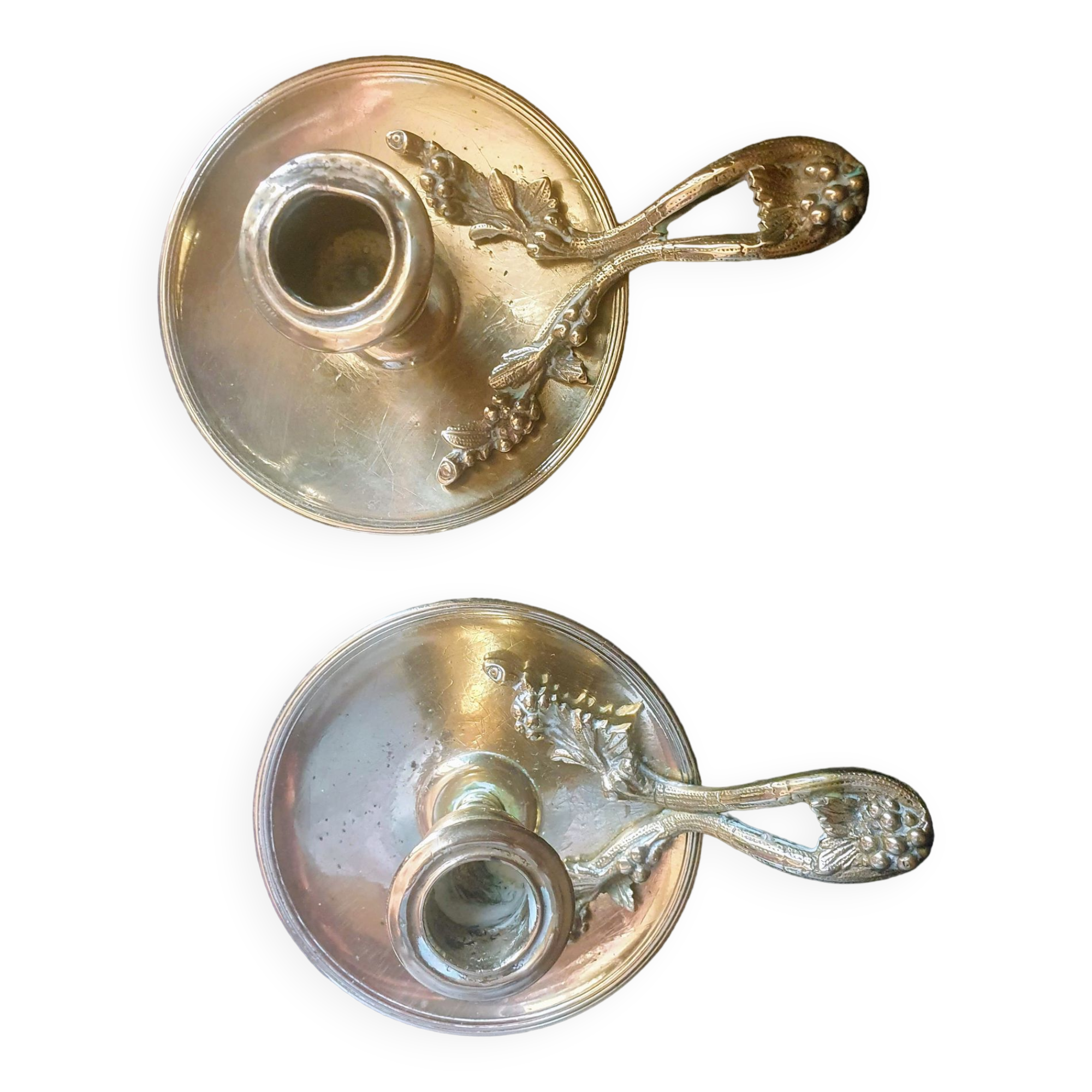 Pair of hand candle holders