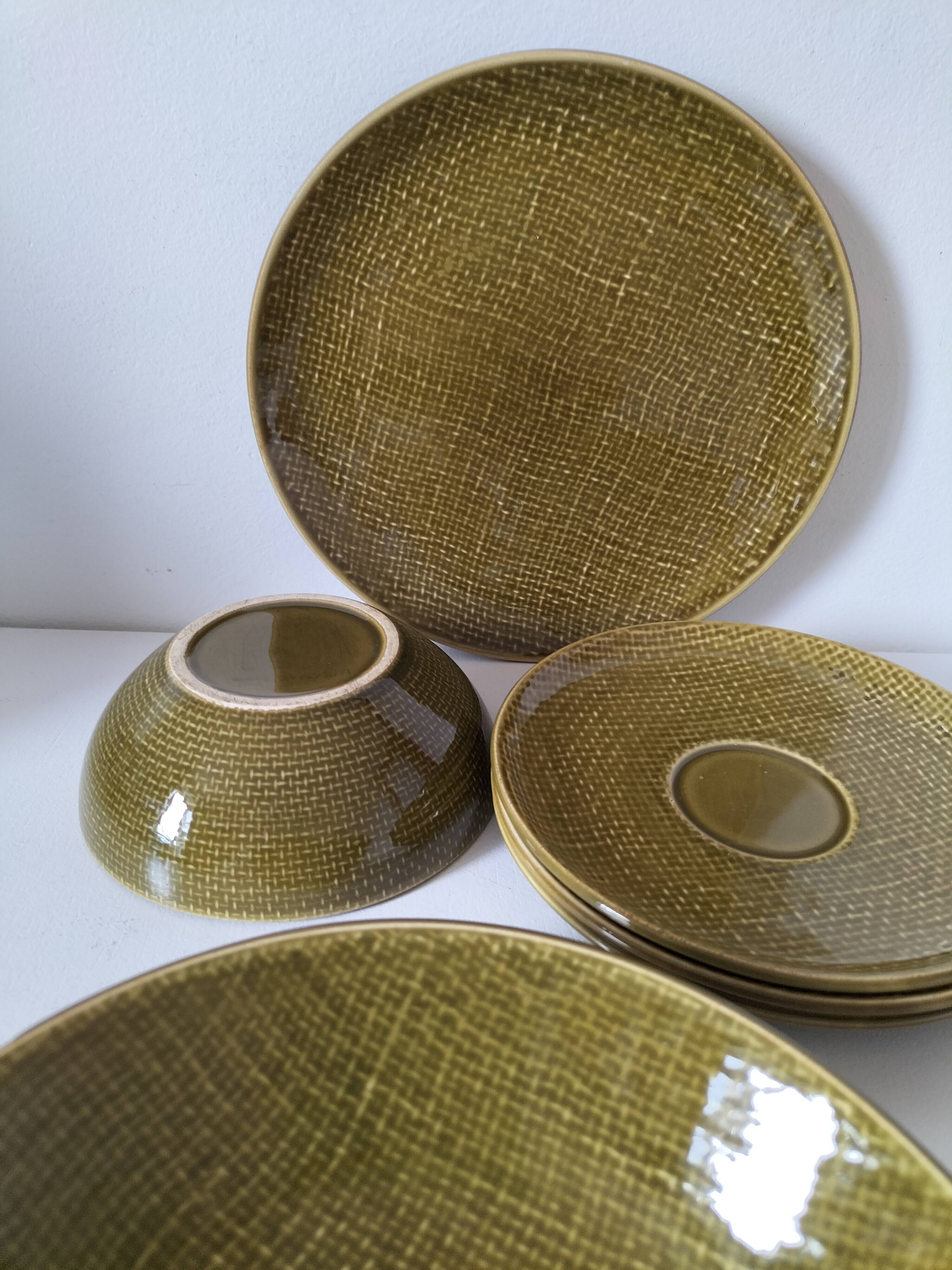 Brunch set - vintage Salins tableware - Miramar model