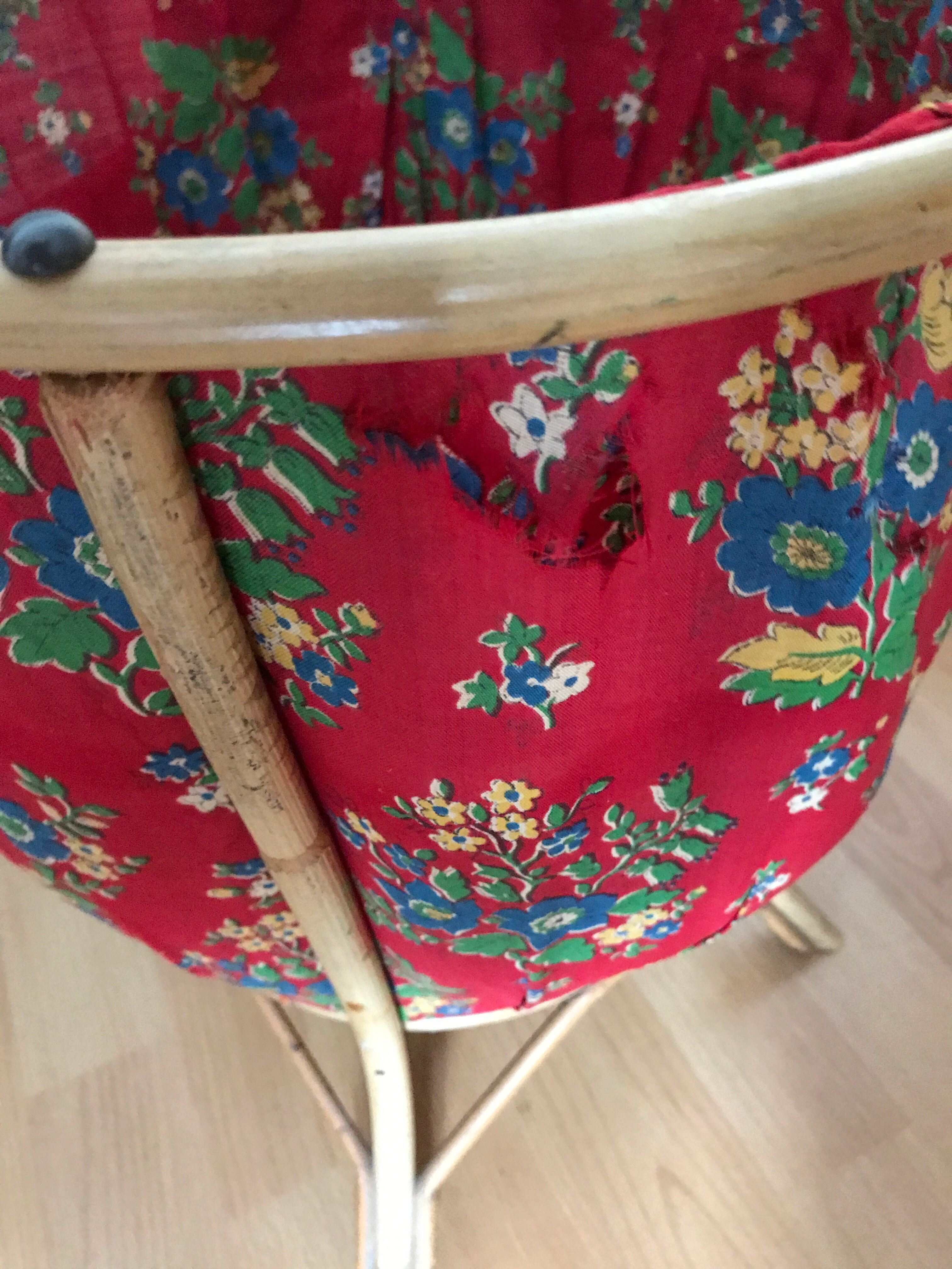 Panier à ouvrage rotin