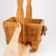 Indian wooden elephant pot cache 40s
