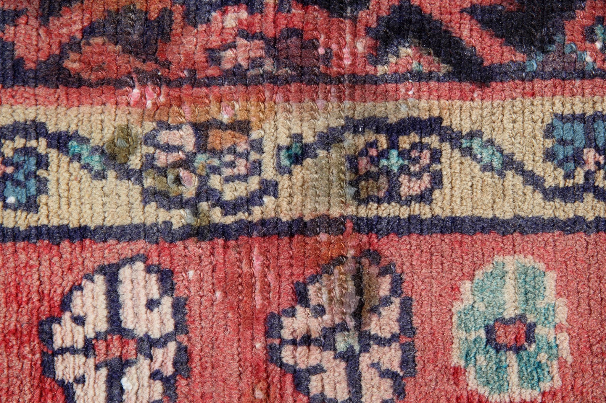 Tapis persan vintage fait à la main tapis de laine traditionnel - 105x280cm