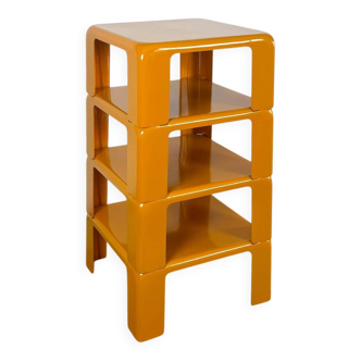 Set of 4 Mustard Yellow Quattro Gatti Tables by Mario Bellini, C&B Italia