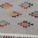 Handmade handmade grey carpet made of pure wool  180x117cm