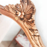 Mirror rocaille Louis XV style, gilded frame, 38 x 25 cm