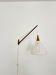 Danish Adjustable Oak Wall Lamp by Uno and Östen Kristiansson