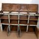 Old Burmese teak craft furniture with original blue patina