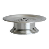 Old silver-plated metal presentation butter dish in Coquillor style