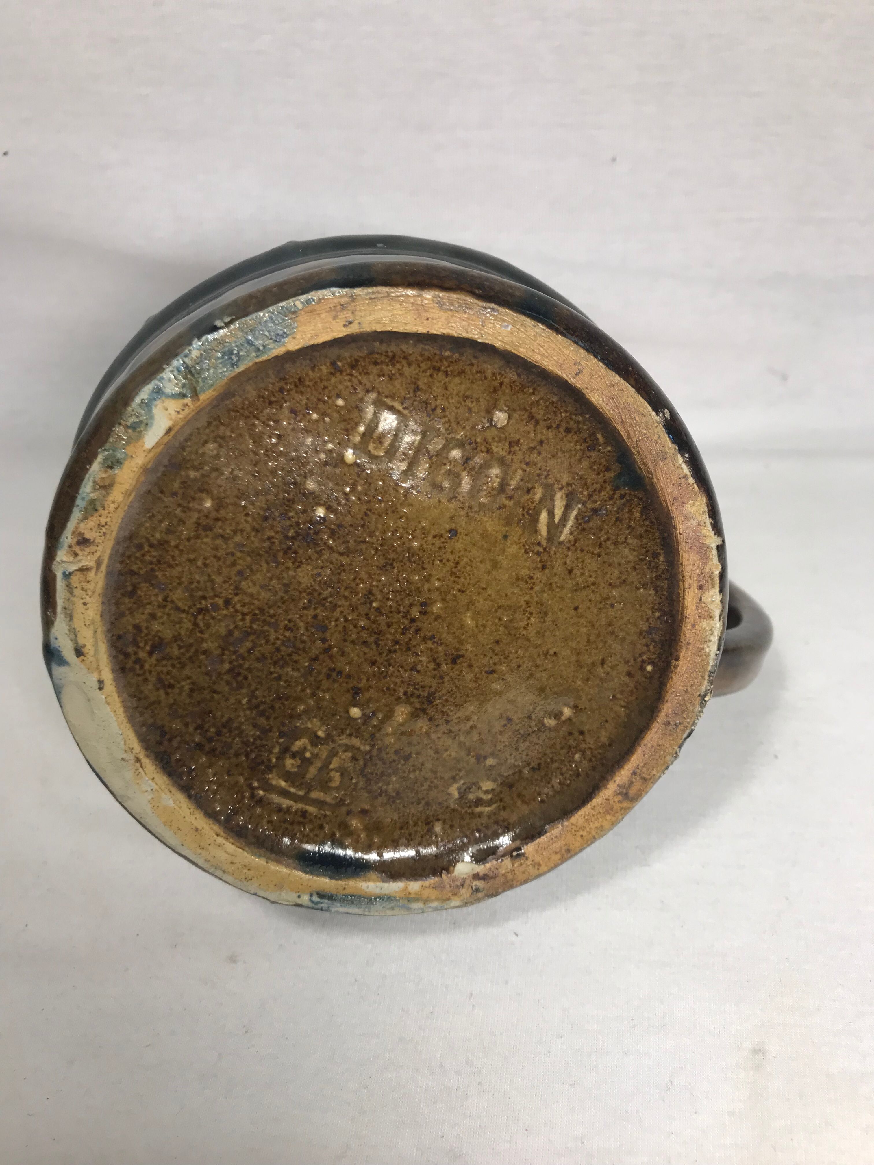 Pitcher Digoin 66 France vintage ceramic