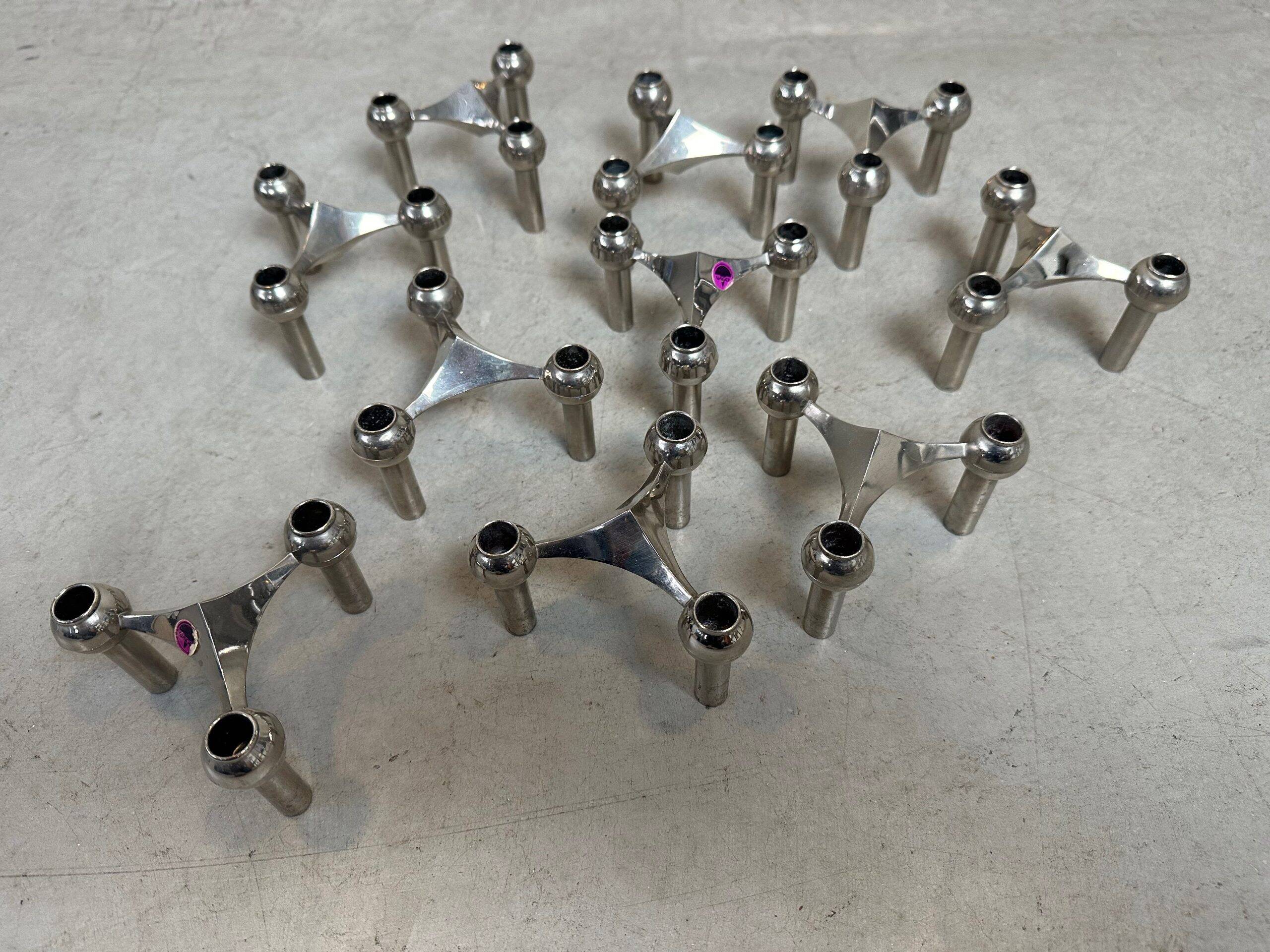 10x Vintage Design BMF Candleholder – Hans Nagel and Werner Stoff