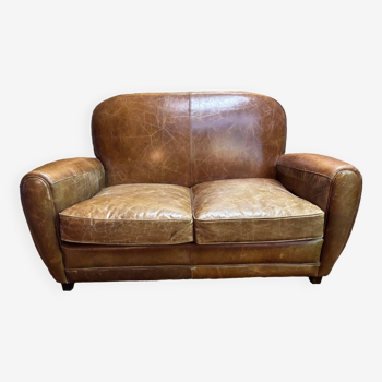 Leather club sofa