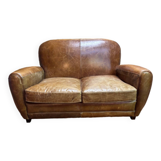 Leather club sofa