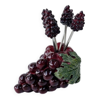 Vintage 80's Spade Holder in the Shape of a Bunch of Grapes