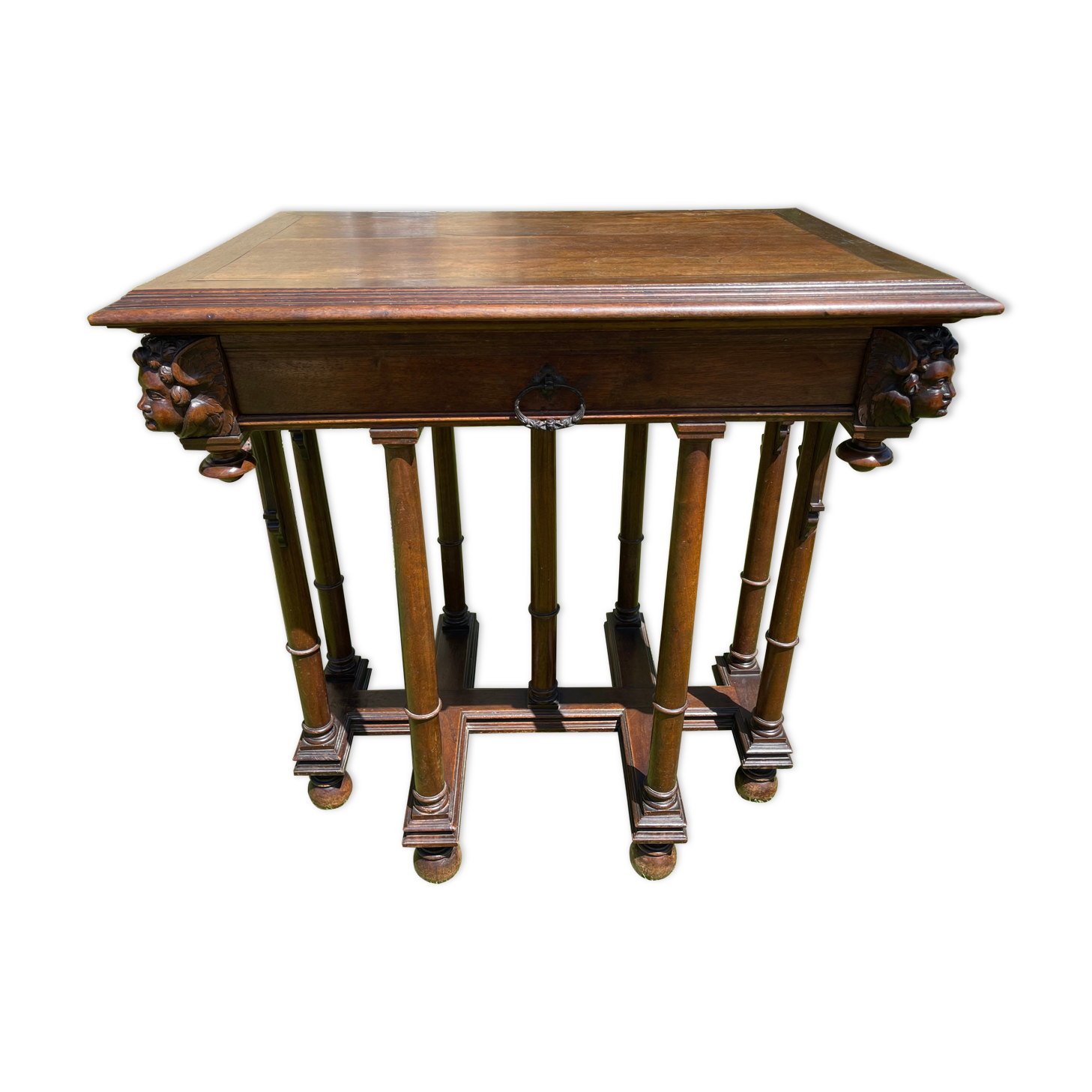 Walnut table renaissance style