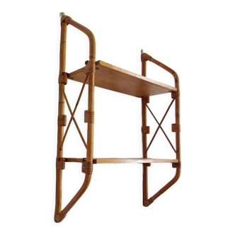 Etagere en rotin vintage