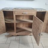 Art Deco sideboard with gray marble