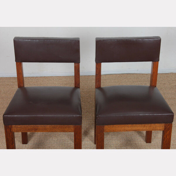 Ensemble de 4 chaises attribuées à Emiel Veranneman, 1960