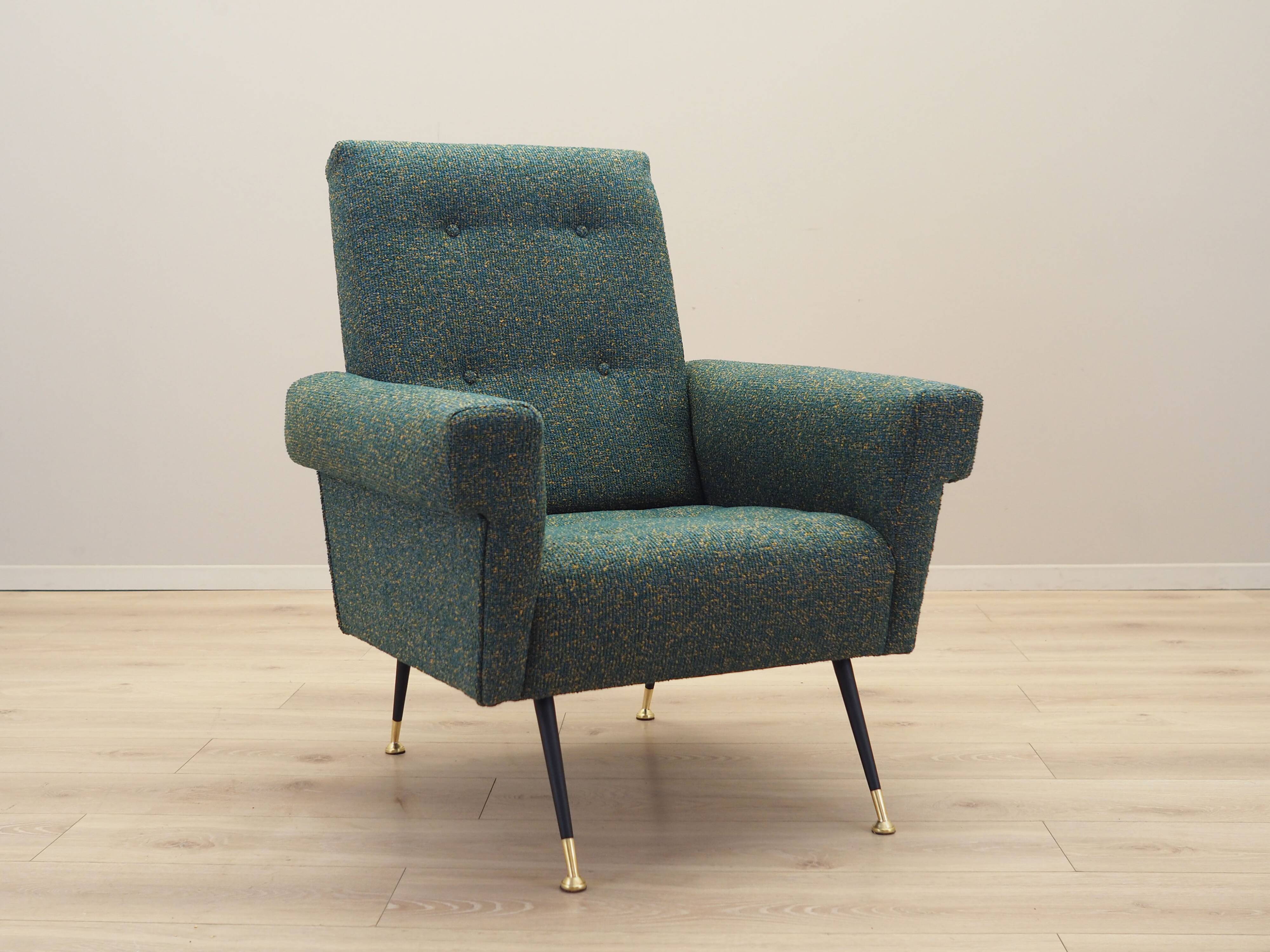 Lounge armchair, Italian design, 1970s, production: Italy