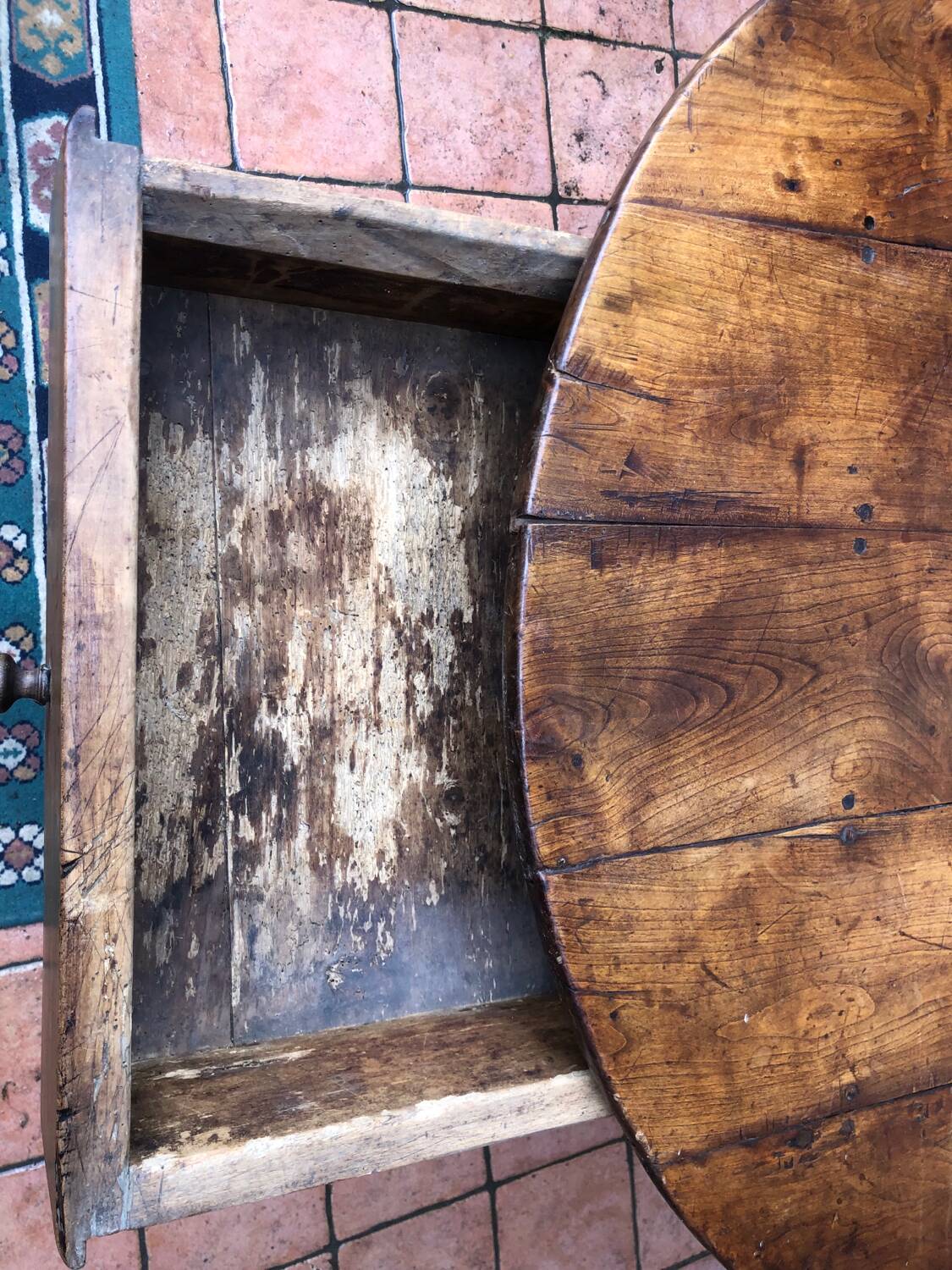 Table à manger ronde rustique