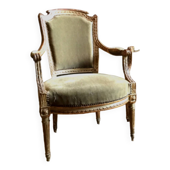 Louis XVI armchair with convertible back, 18th century