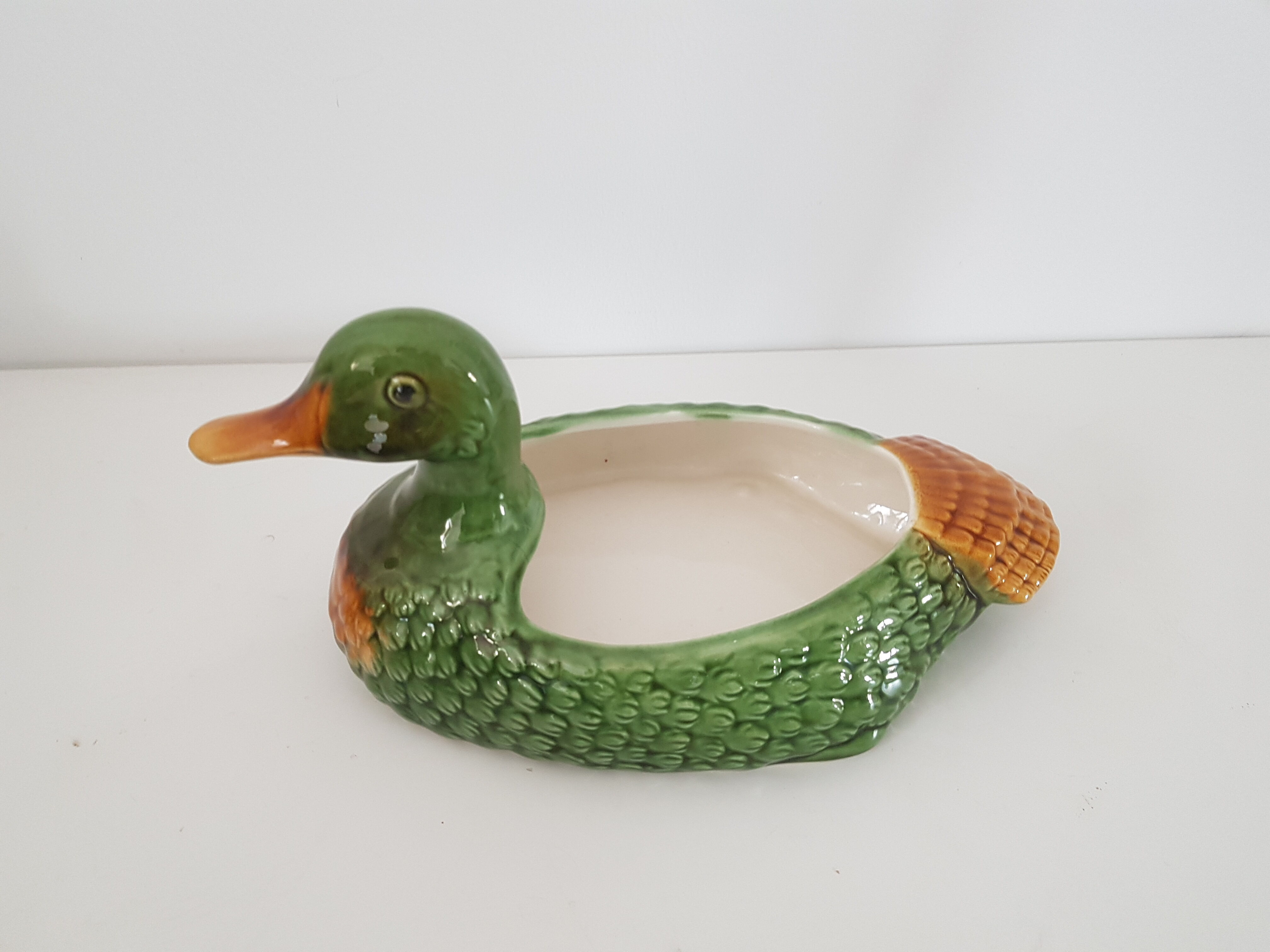 Empty pocket ceramic duck slip