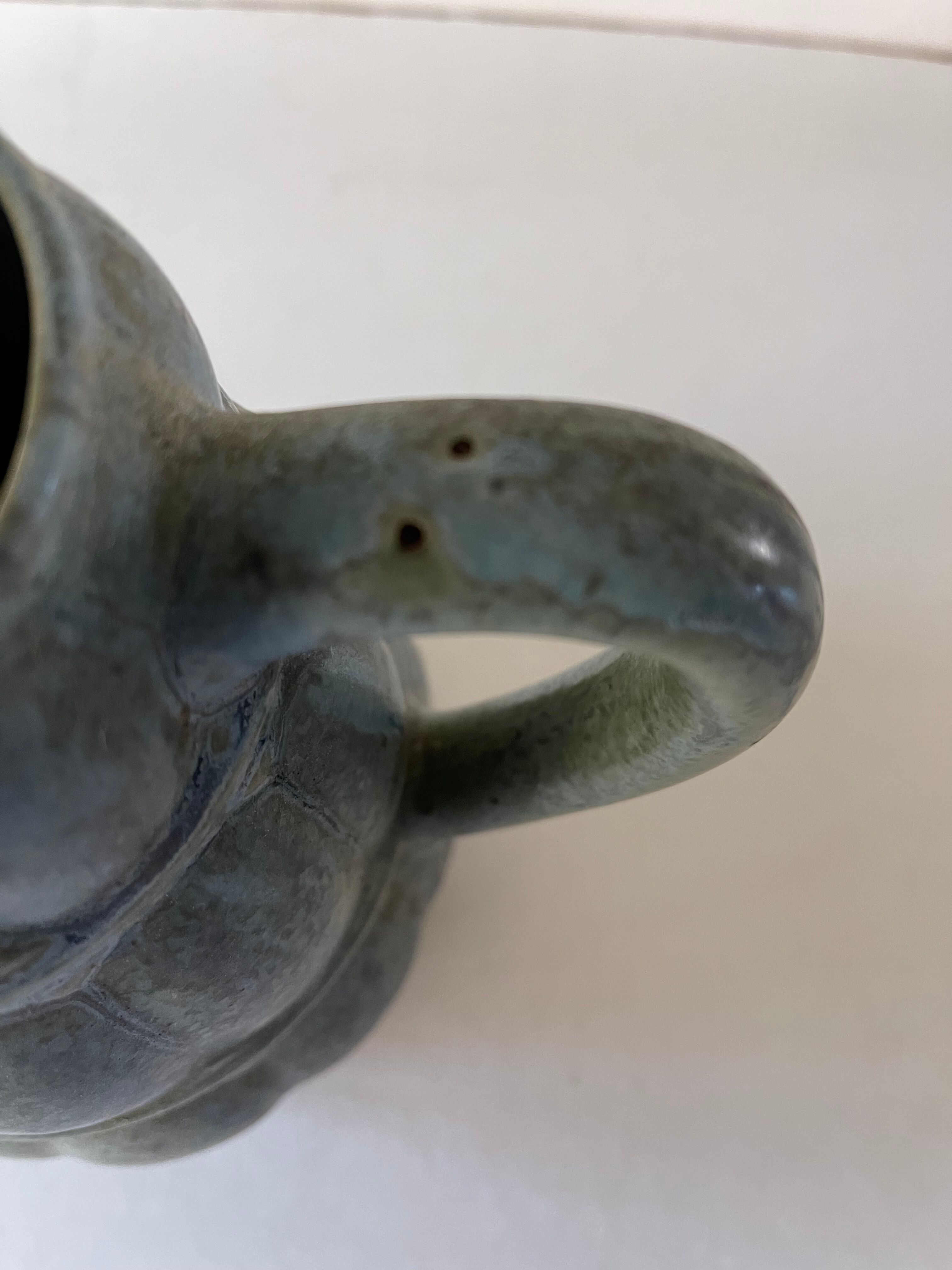 Art Nouveau pitcher in Denbac sandstone