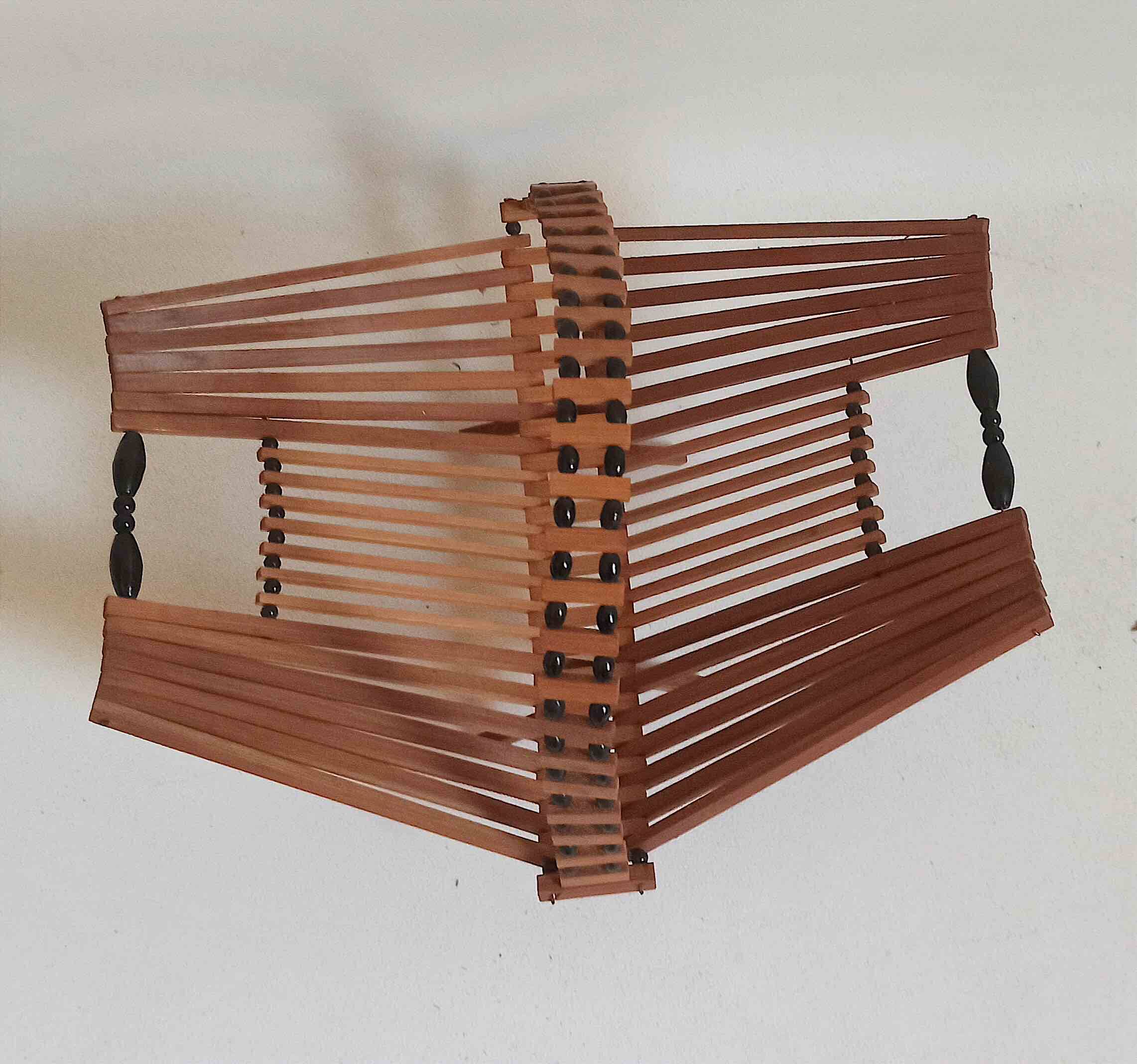 50s scandinavian foldable fruit basket