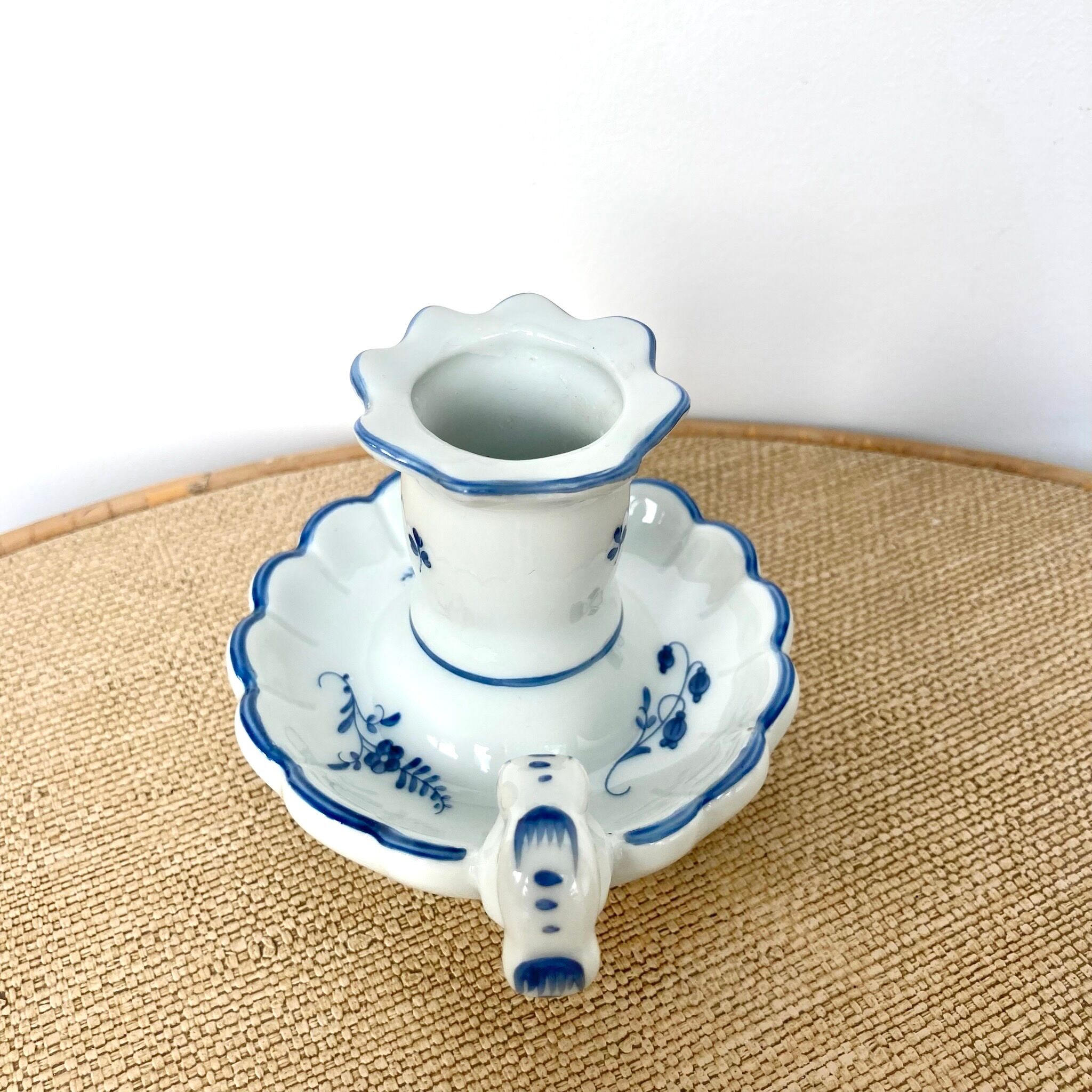 Limoges porcelain candle holder