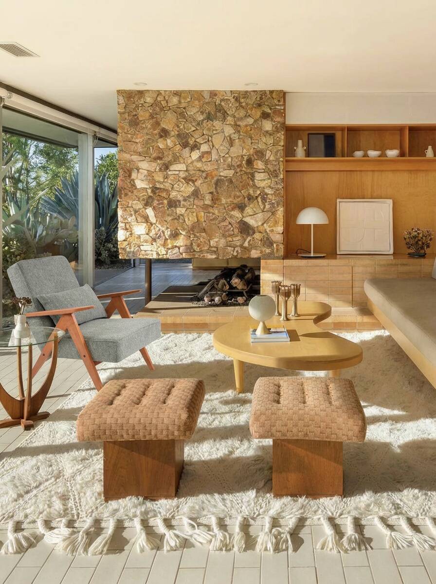 KOMPAS armchairs in grey and white.