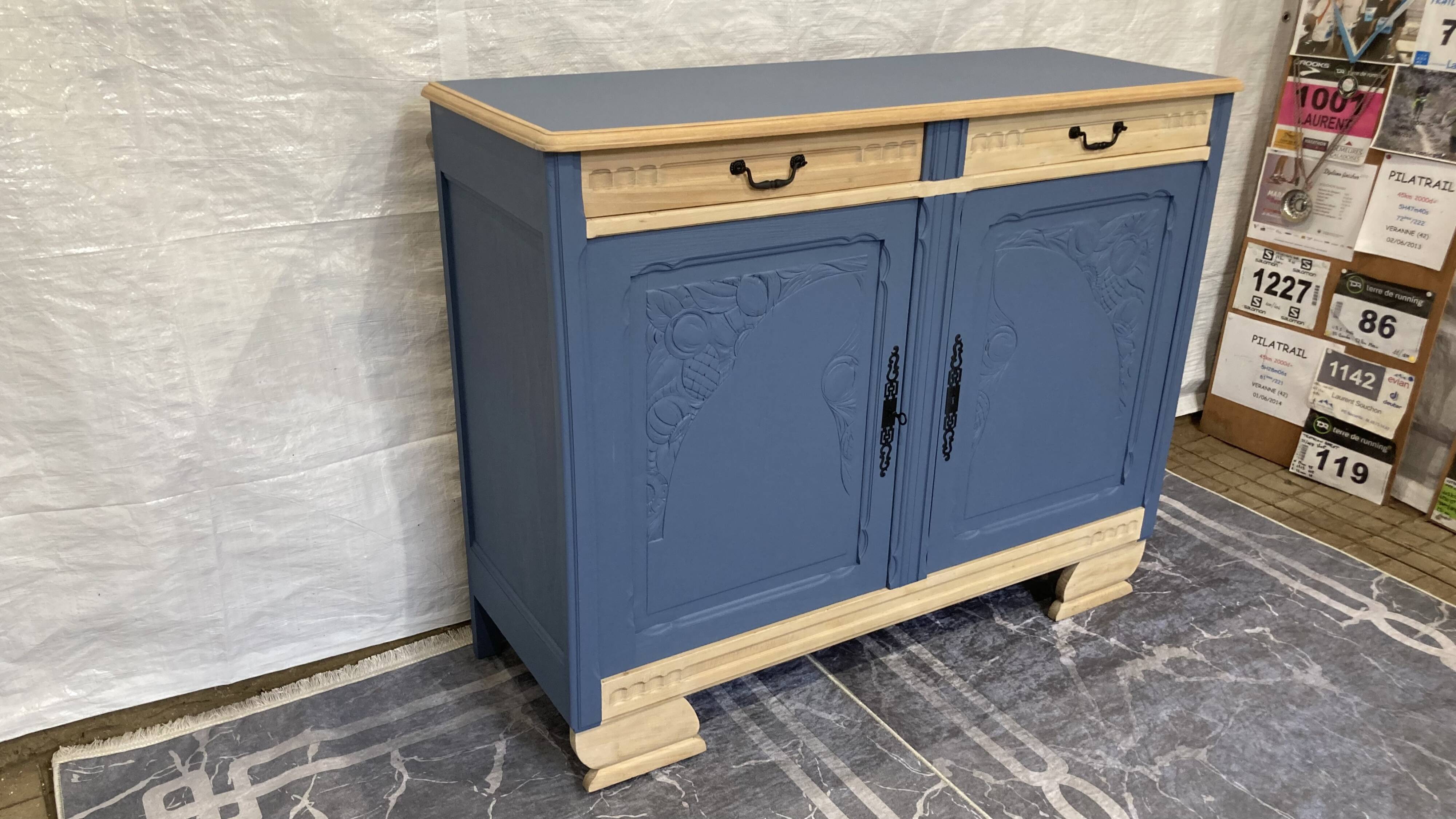 Art Deco wooden sideboard with a makeover