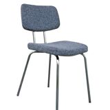 Vintage gray stainless steel tube office chair