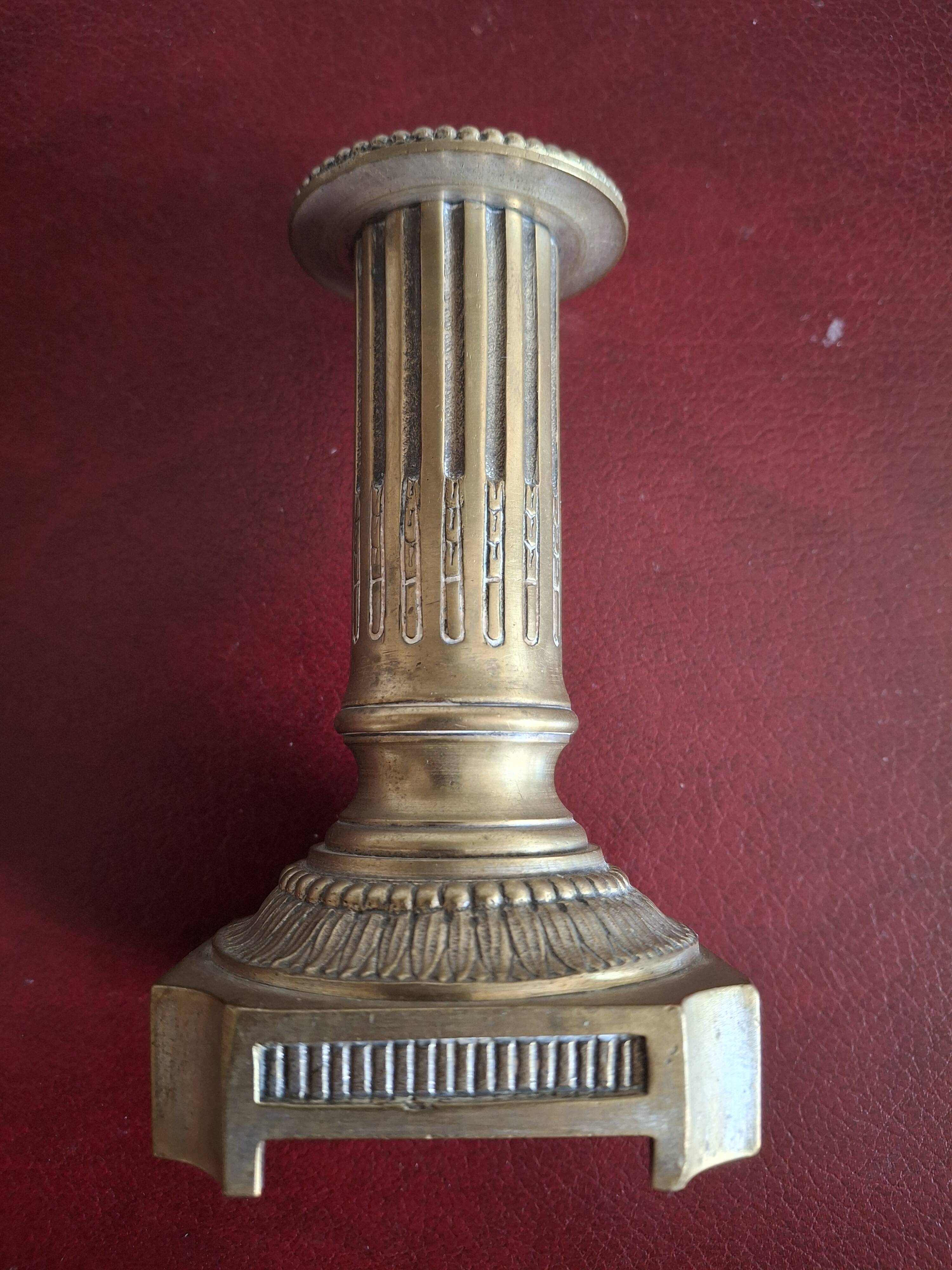 Empire style bronze candle holder