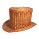 Top hat in rattan
