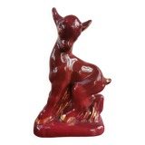 Ceramic statuette signed Jean