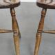 Set of 8 antique wooden spindle chairs