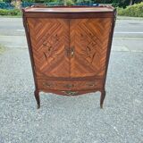 Armoire ancien meuble télé style Louis XV