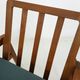 Teak danish modern lounge or armchair in new green fabric, Denmark, 1960s