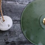 Green enamelled hanging