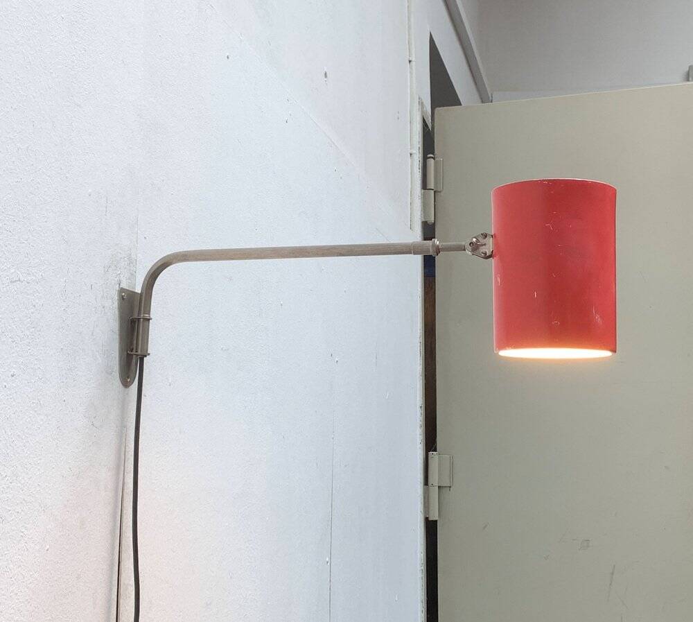 German minimalist wall lamp from the mid-century by Hala, 1960s.