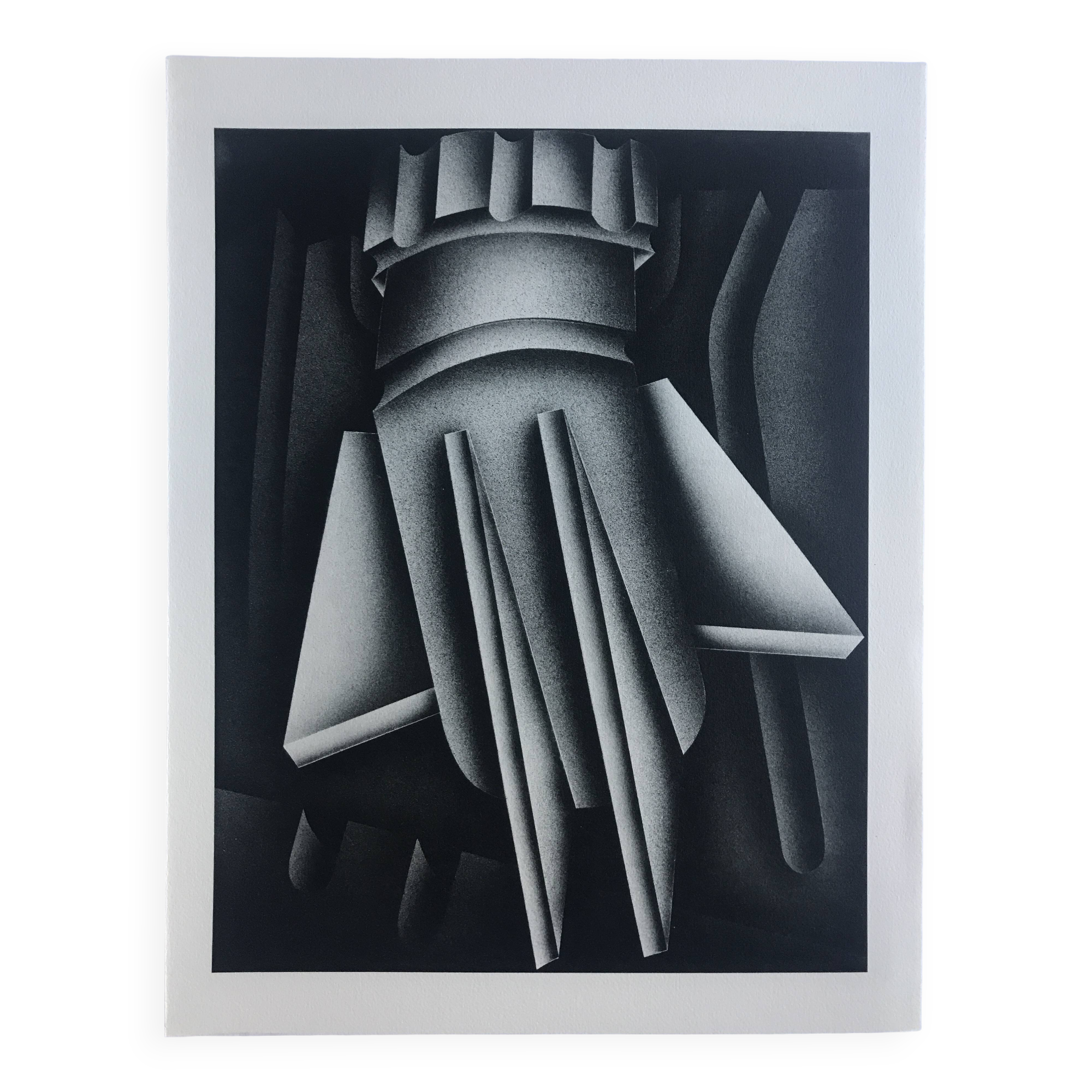 Original lithograph by Jacques POLI, Refinery, 1978